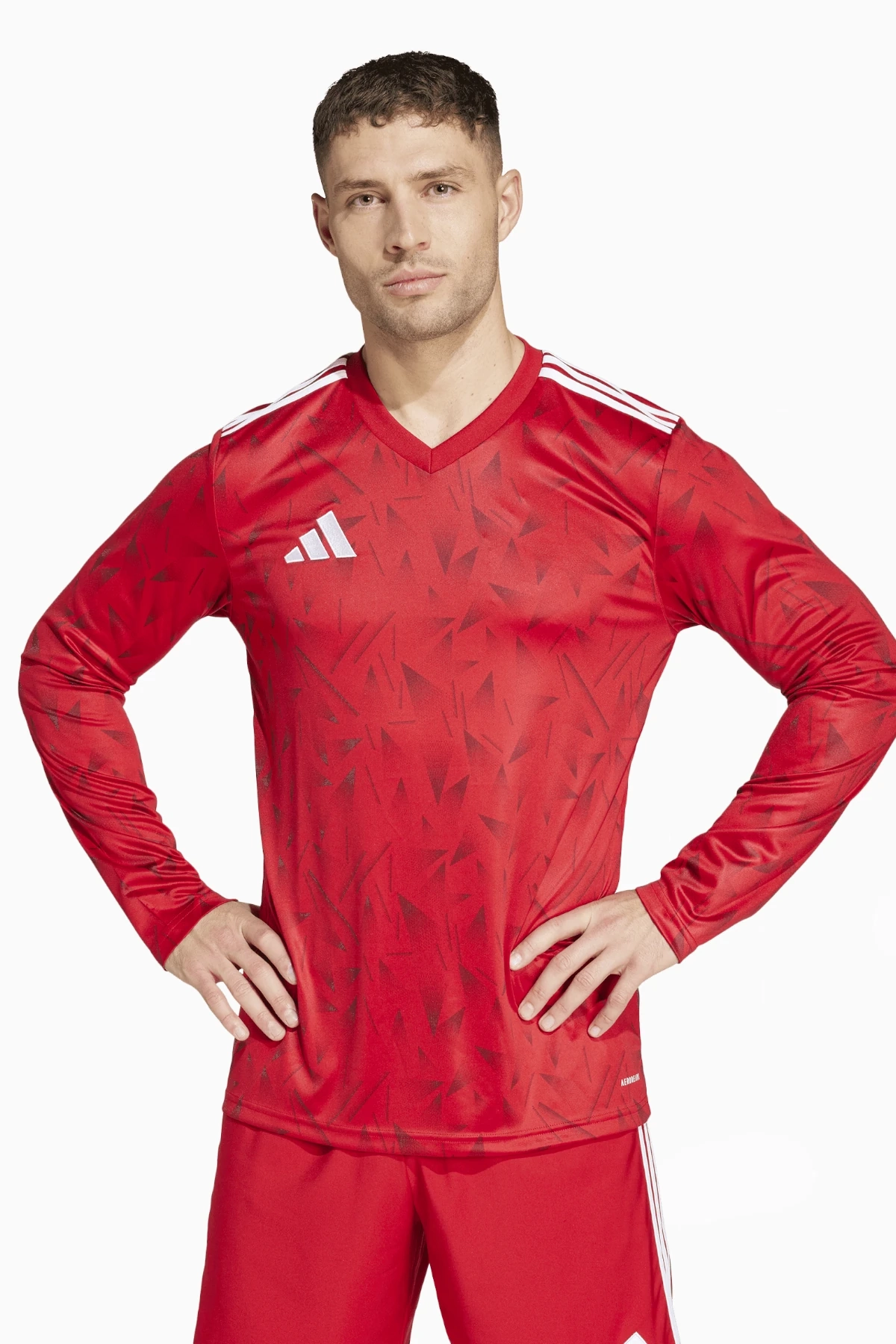 Koszulka z długim rękawem adidas Team Icon 25 - Czerwony