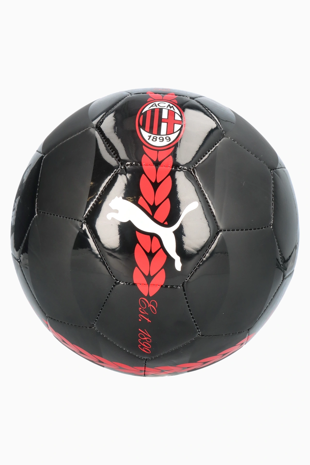 Piłka Puma AC Milan 24/25 Prematch rozmiar 5 - Czarny