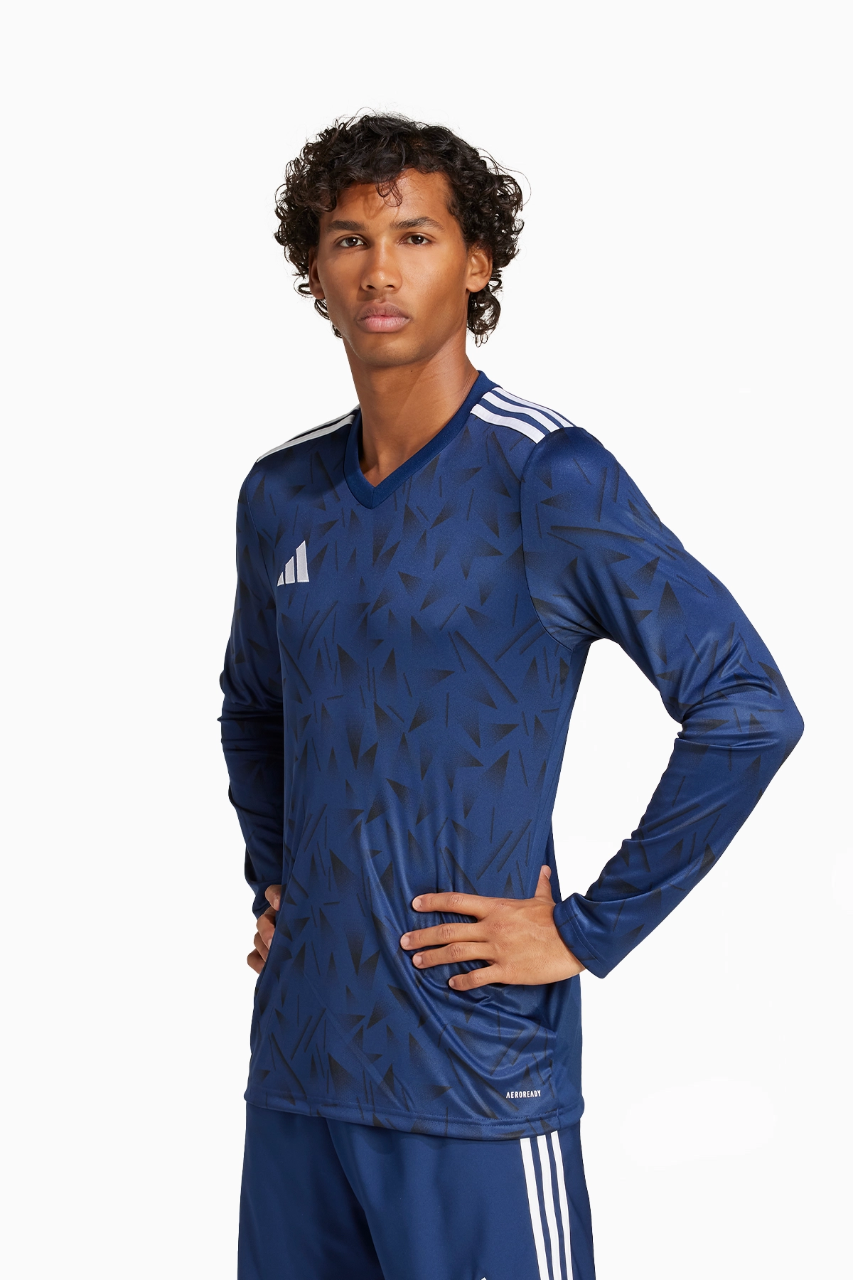 Koszulka z długim rękawem adidas Team Icon 25 - Granatowy