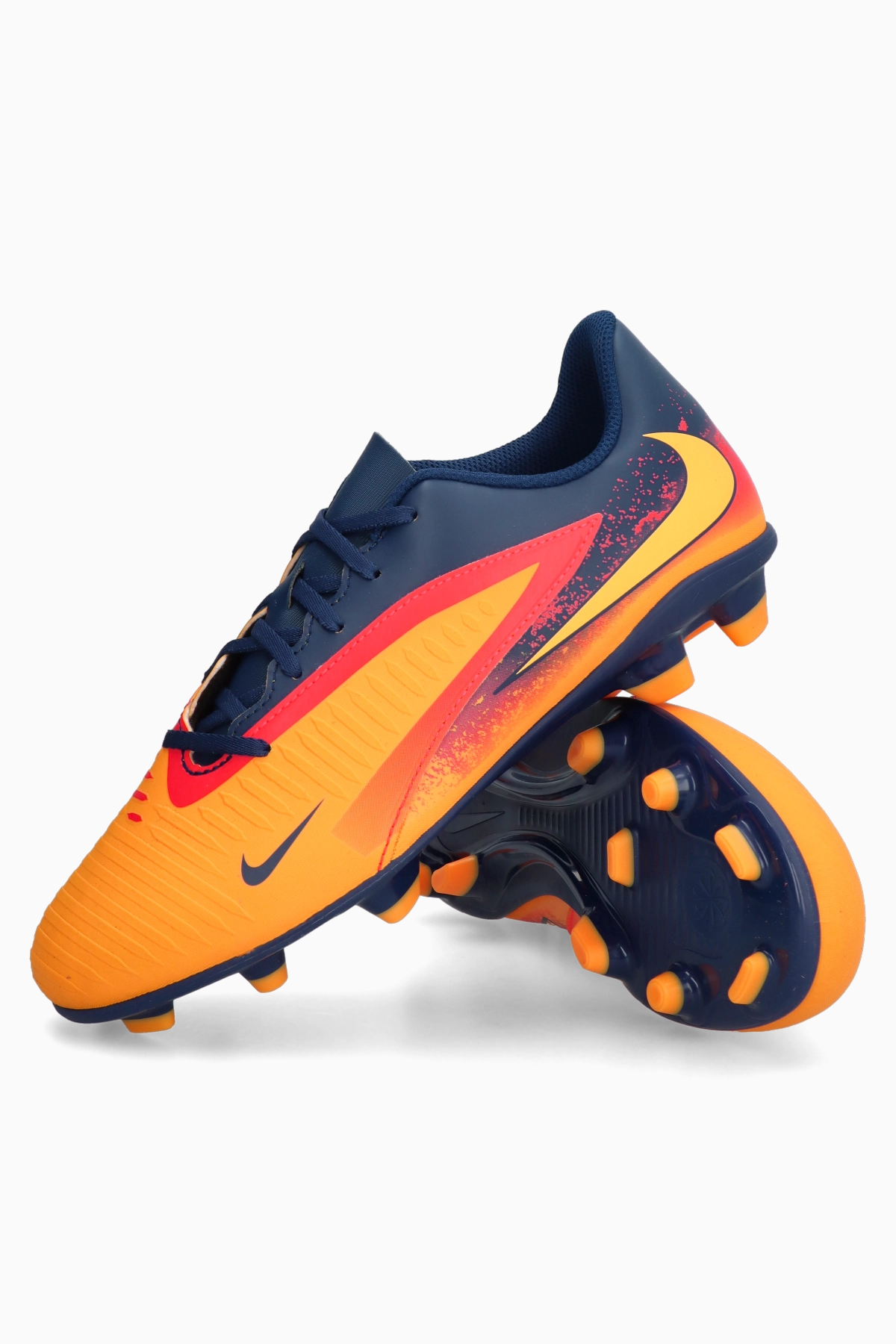 Korki Nike Phantom 6 Low Club Erling Haaland FG/MG Junior - Pomarańczowy