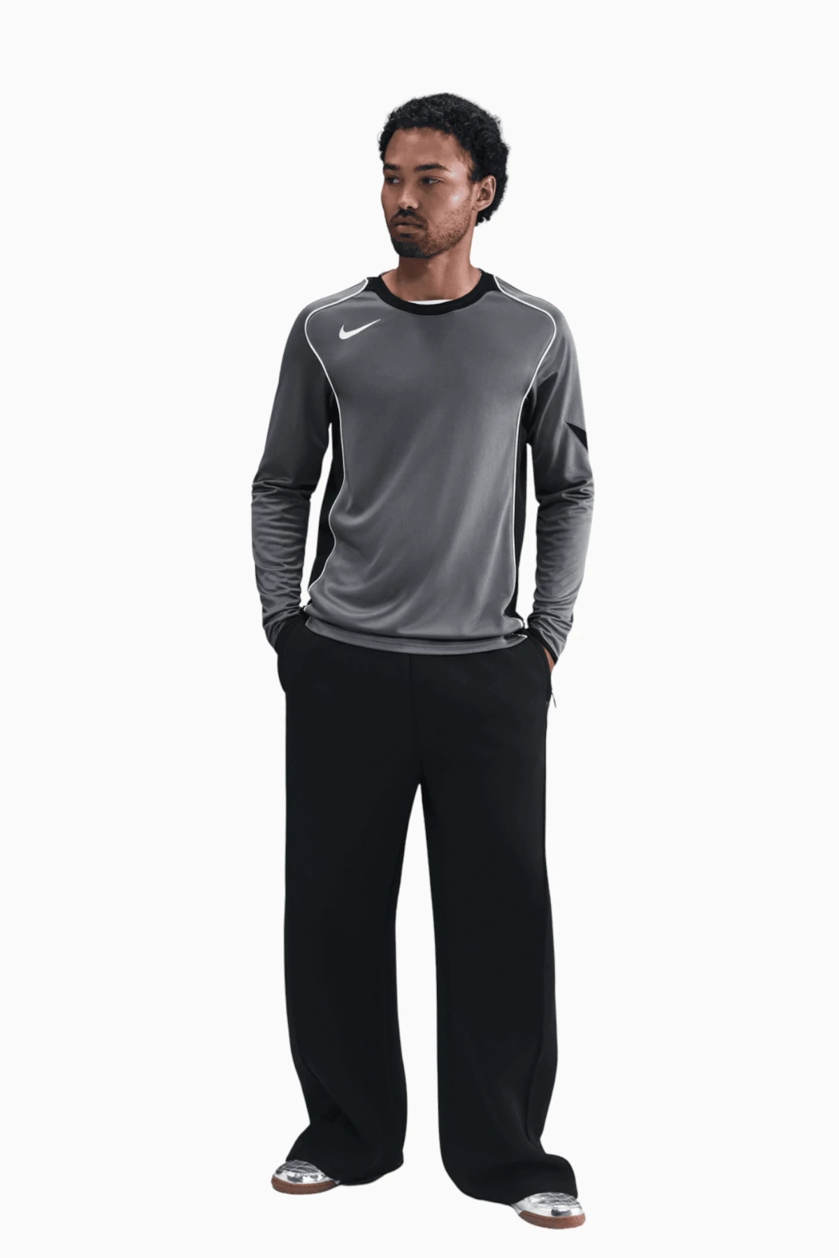 Koszulka z długim rękawem Nike Total 90 - Szary