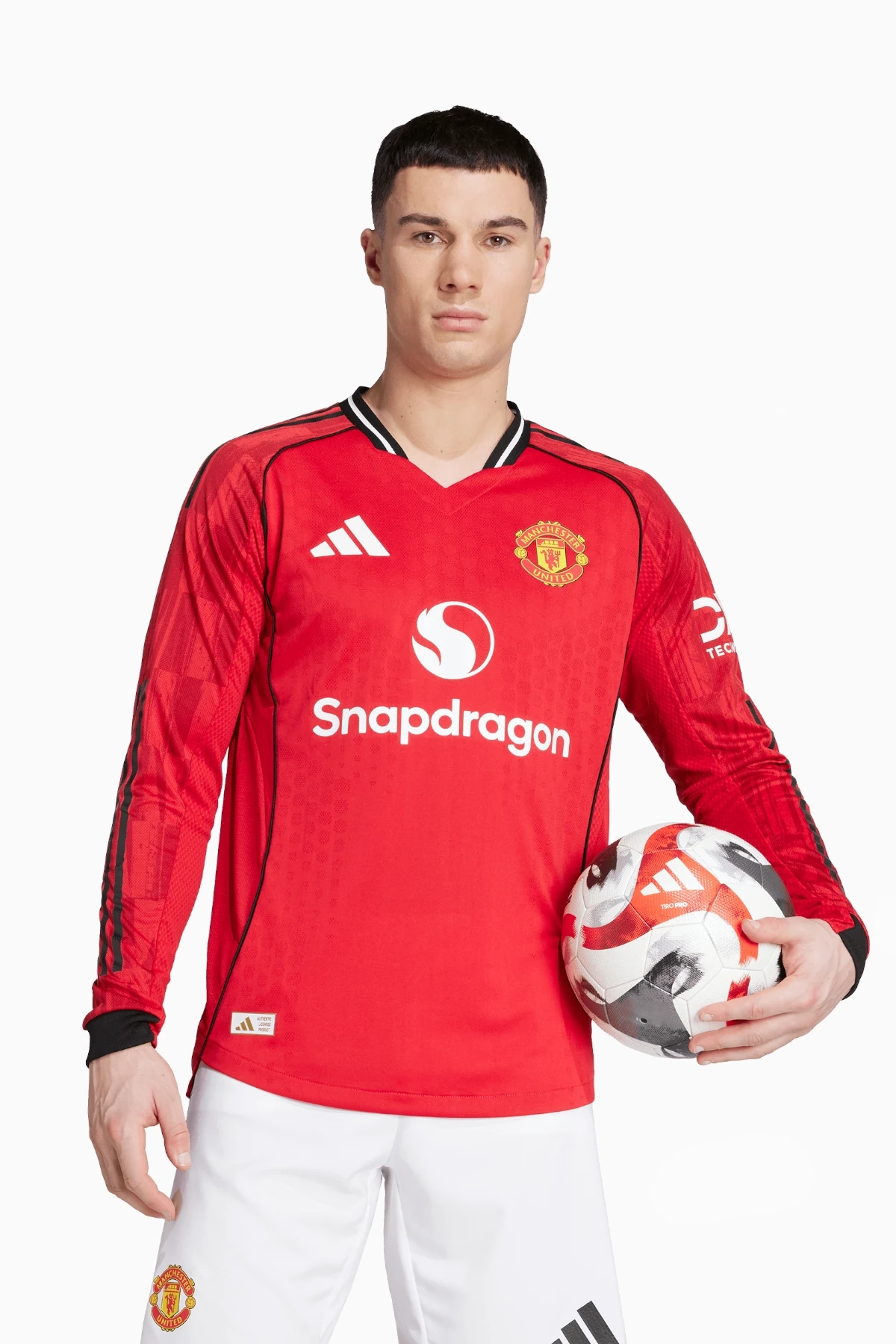 Koszulka z długim rękawem adidas Manchester United 25/26 Domowa Authentic - Czerwony