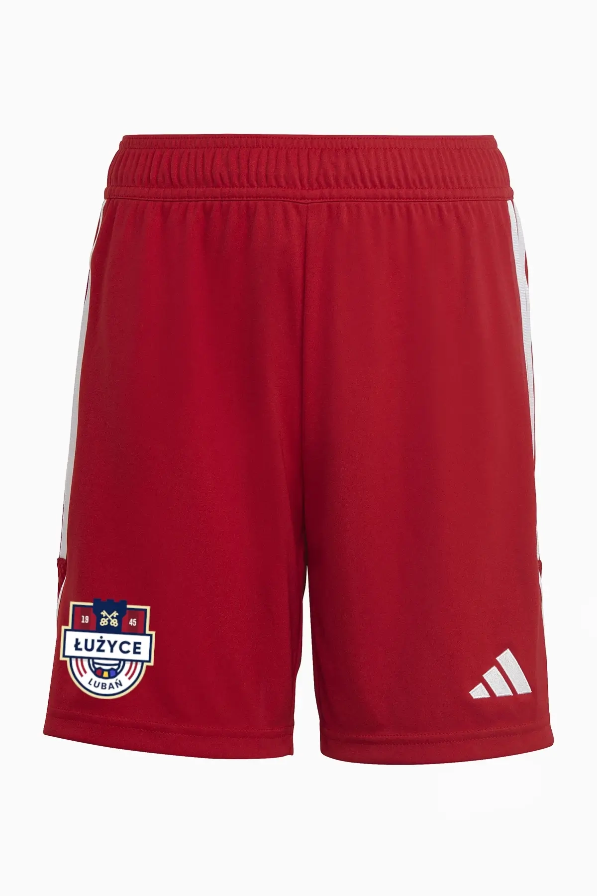 Spodenki adidas Łużyce Lubań 23/24 Junior - Czerwony