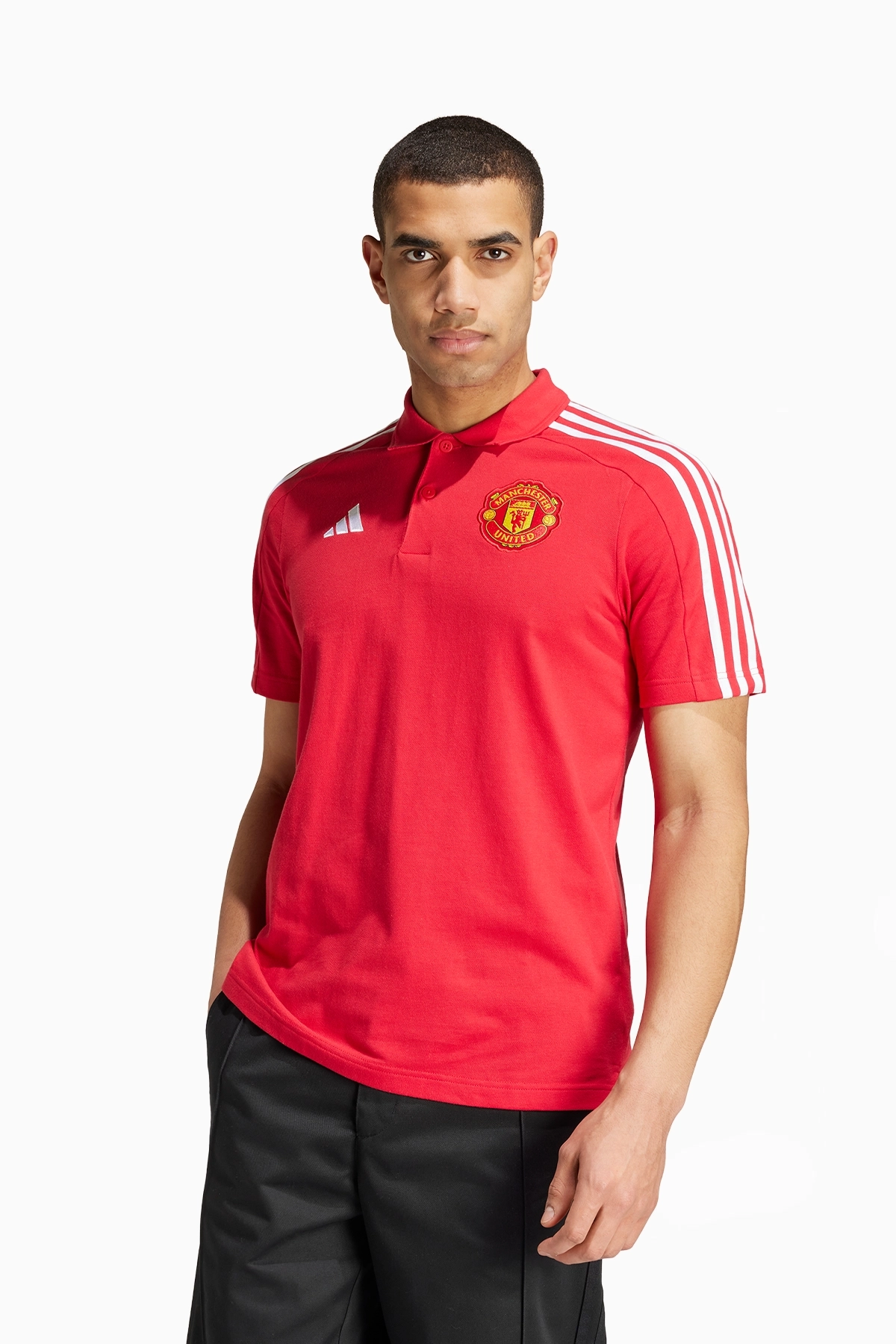 Koszulka adidas Manchester United 24/25 DNA Polo - Czerwony