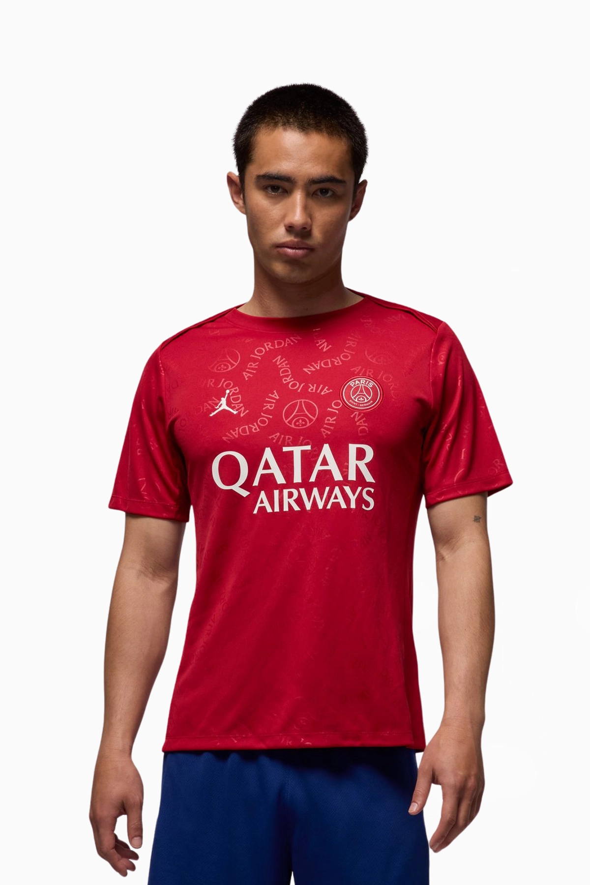 Koszulka Nike PSG x Jordan 24/25 Pre-Match - Czerwony