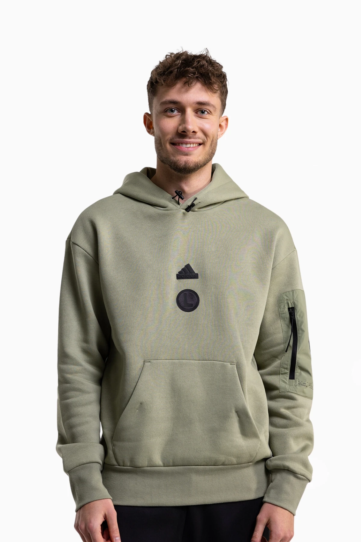 Bluza z kapturem adidas Legia Warszawa 24/25 City Escape Fleece - Zielony