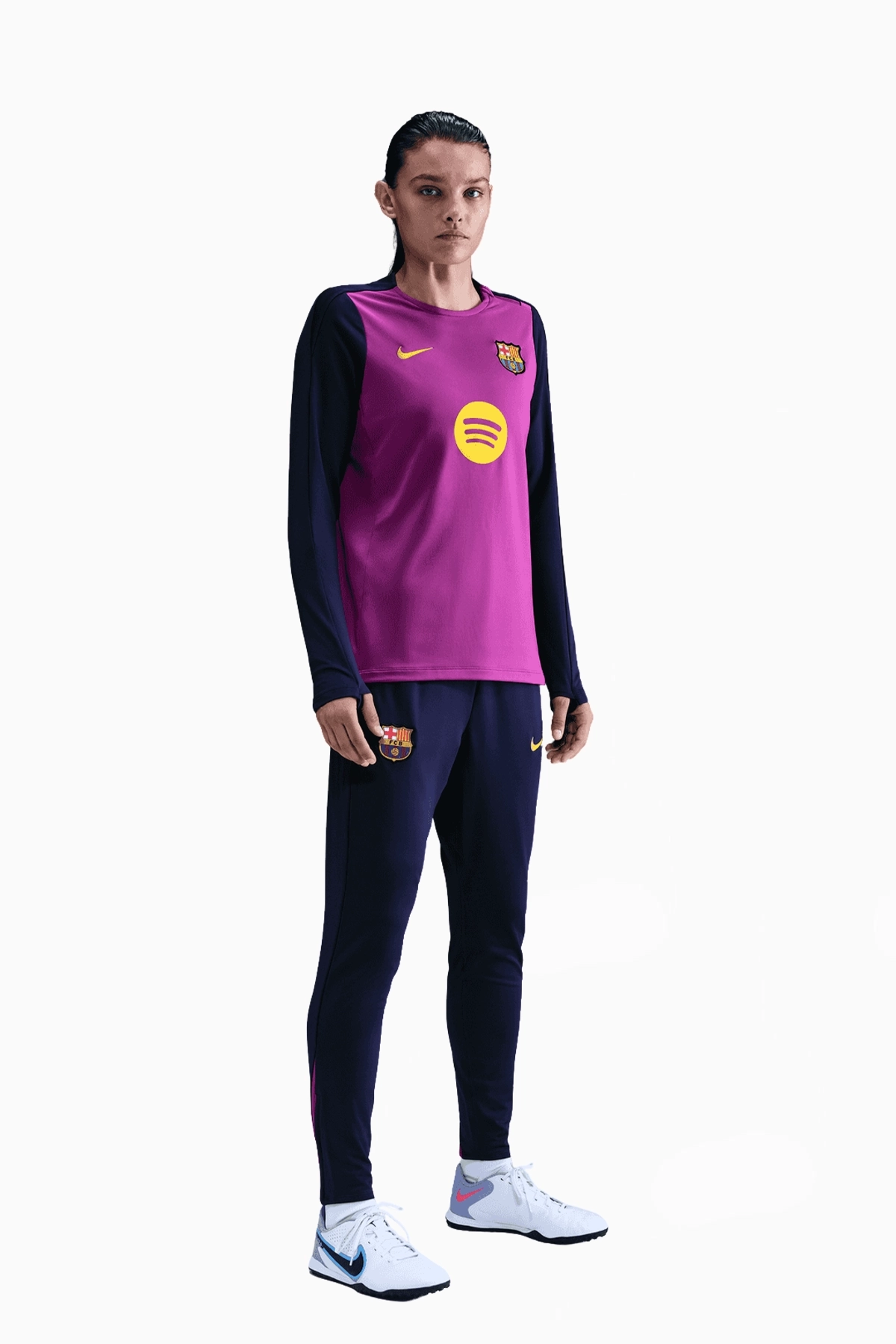 Koszulka z długim rękawem Nike FC Barcelona 25/26 Strike Damska - Fioletowy