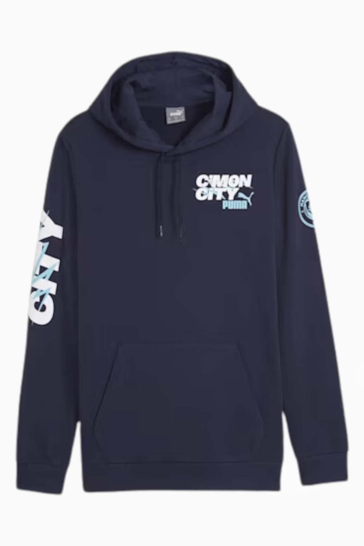 Bluza z kapturem Puma Manchester City 23/24 Ftblicons - Granatowy