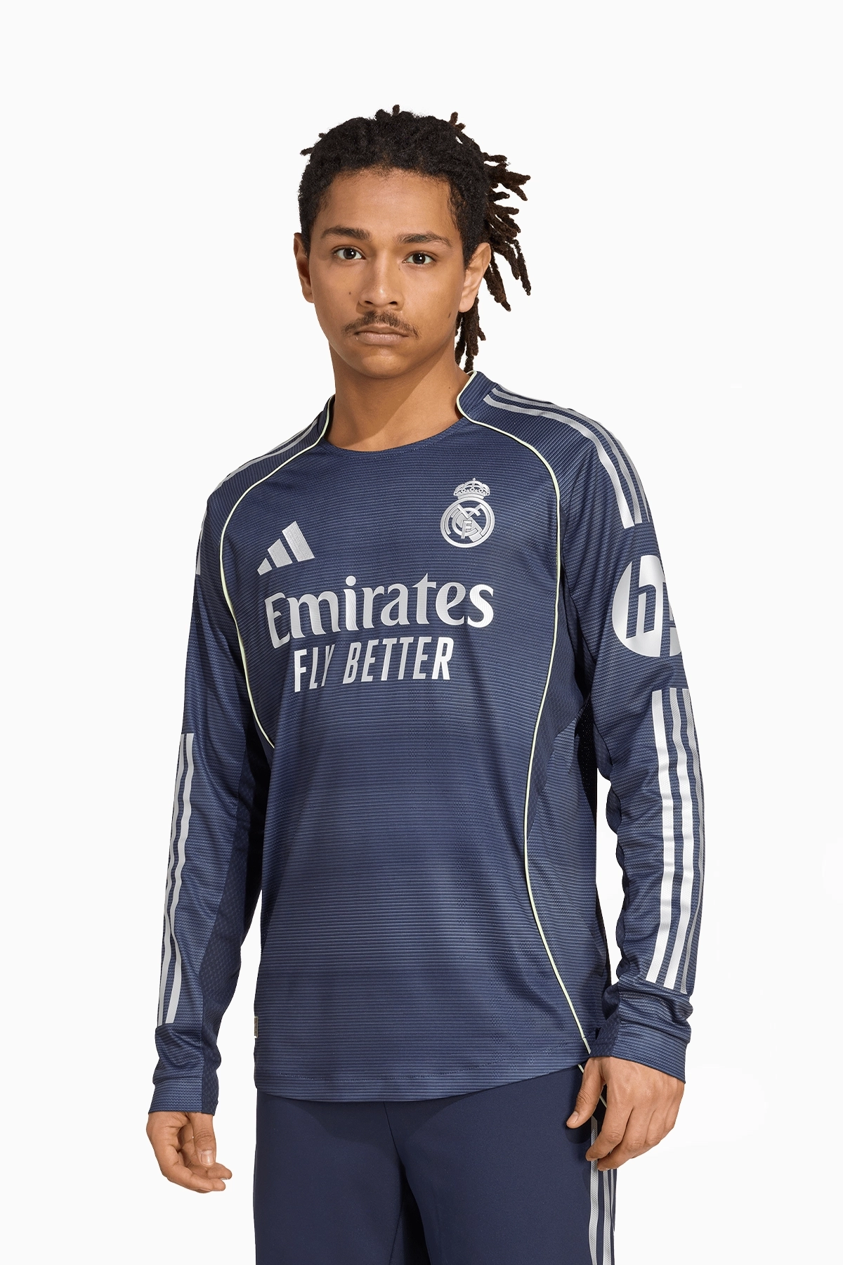 Koszulka z długim rękawem adidas Real Madryt 25/26 Wyjazdowa Authentic - Granatowy