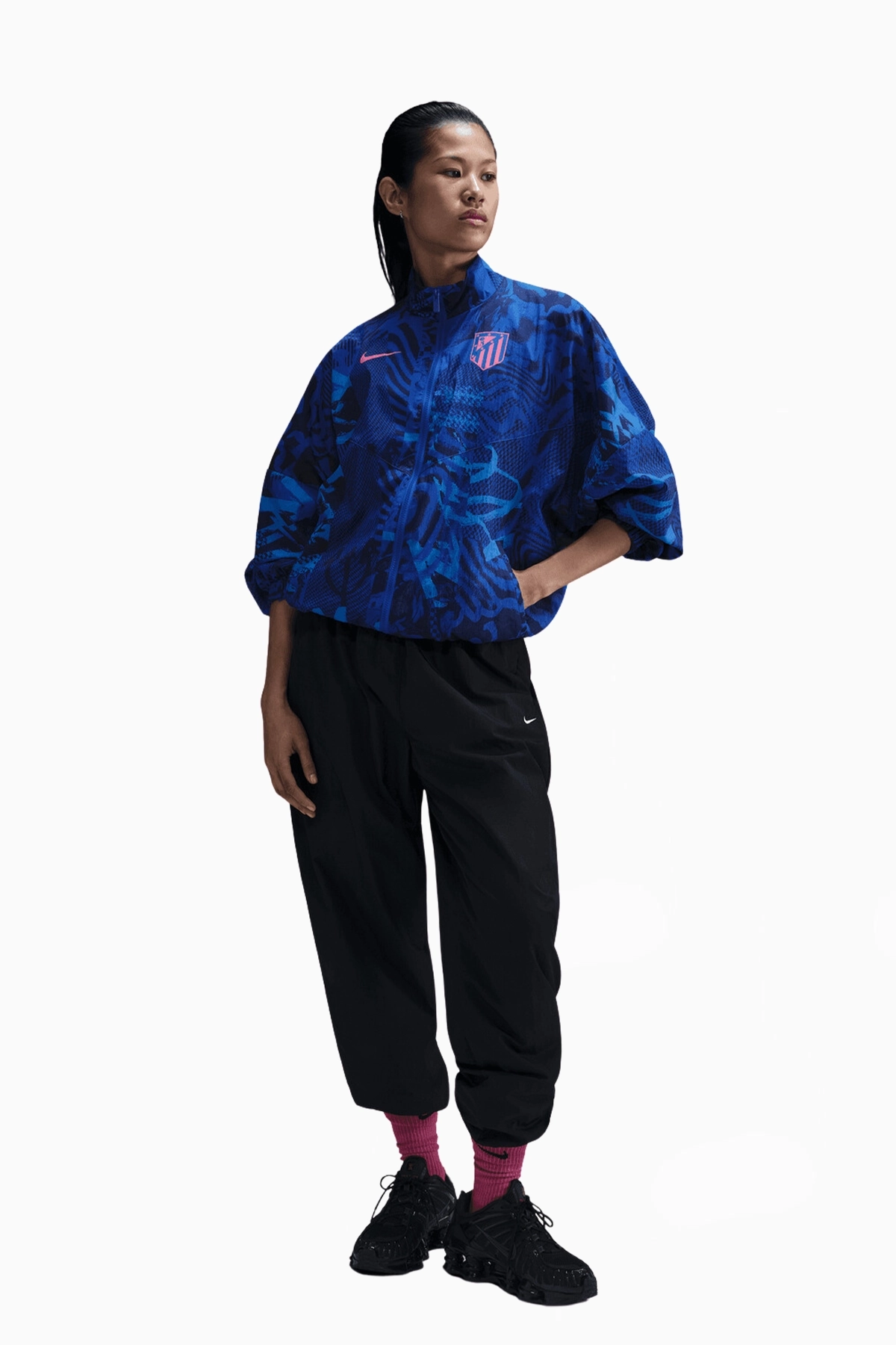 Kurtka Nike Atlético Madryt 24/25 Essentials Windrunner Damska - Niebieski