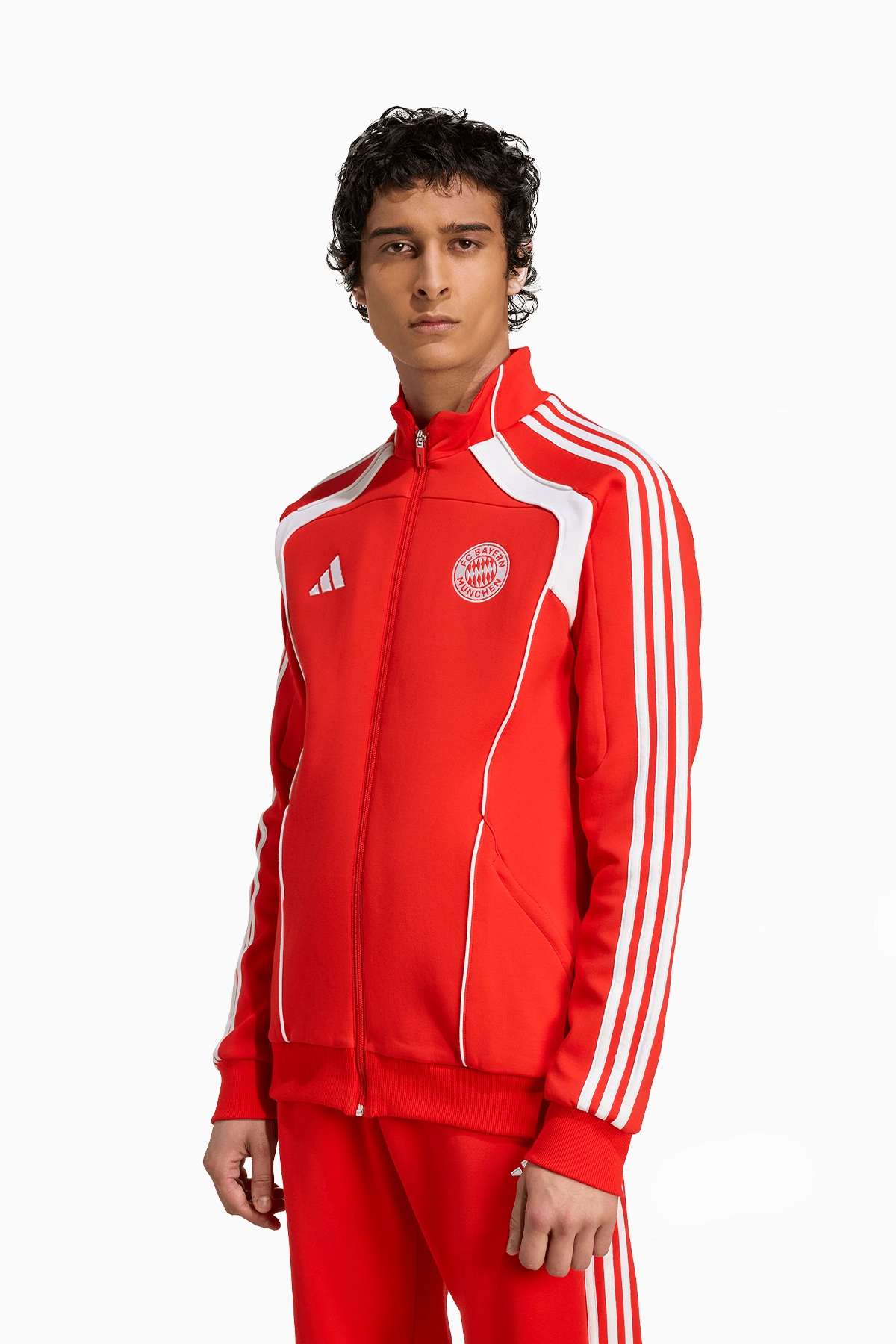 Bluza adidas FC Bayern 24/25 Urban Purist Doubleknit Track - Czerwony
