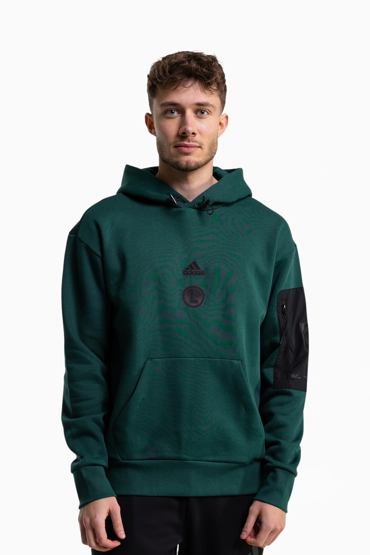 Bluza z kapturem adidas Legia Warszawa 24/25 City Escape Fleece - Zielony