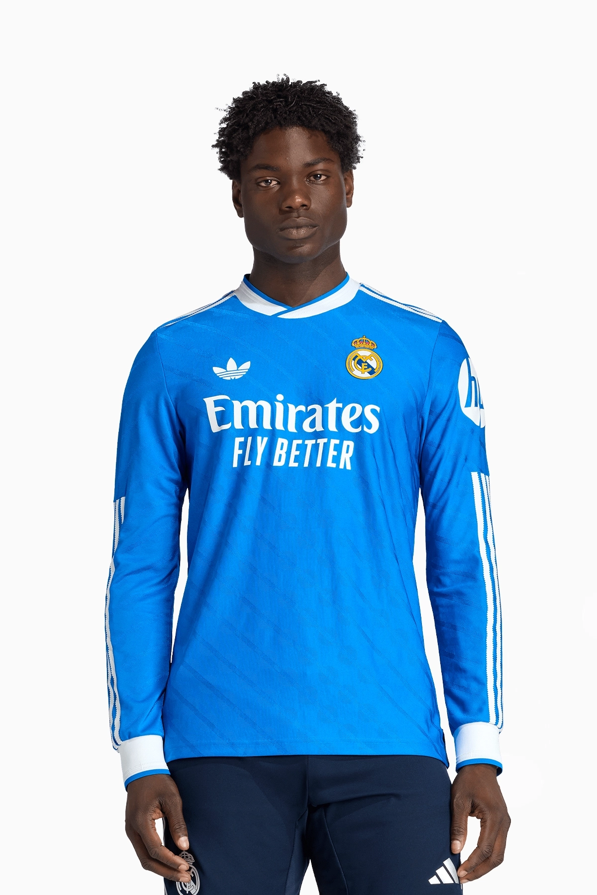 Koszulka z długim rękawem adidas Real Madryt 25/26 Trzecia Authentic - Niebieski