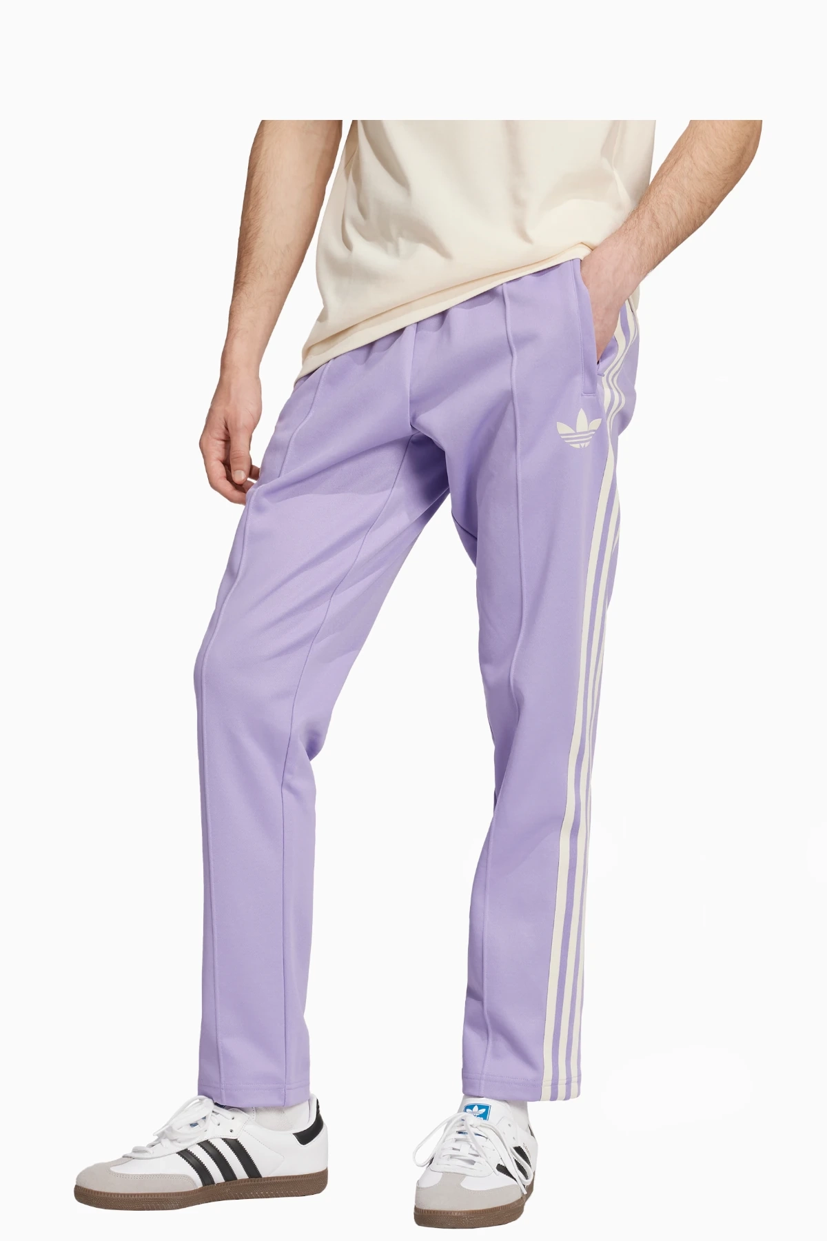 Spodnie adidas Real Madryt 24/25 Originals Track Beckenbauer - Fioletowy