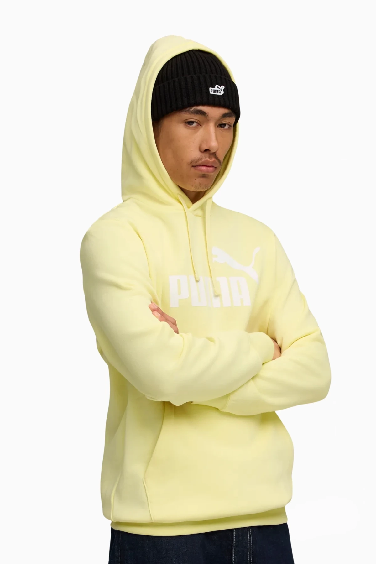 Bluza z kapturem Puma Essentials No. 1 Logo - Żółty