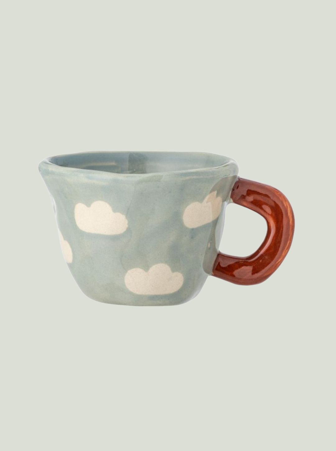 Kubek Nini Cup, niebieski, kamionka Bloomingville MINI