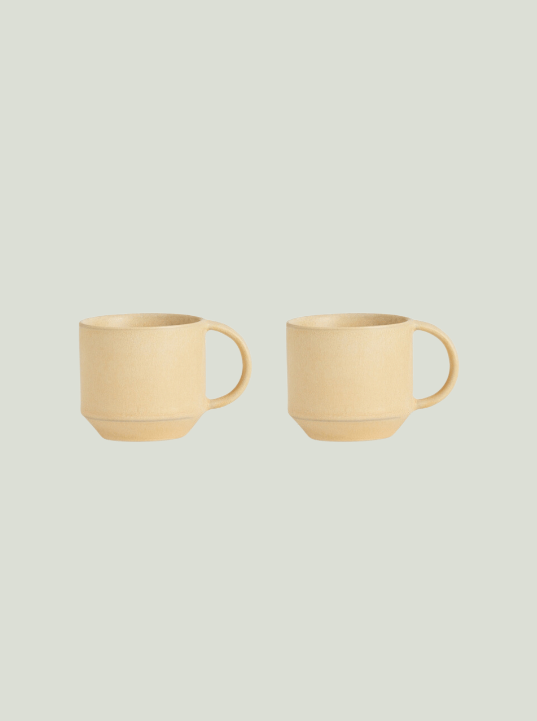 Kubek Yuka Espresso Cup Butter OYOY - Zestaw 2 sztuk