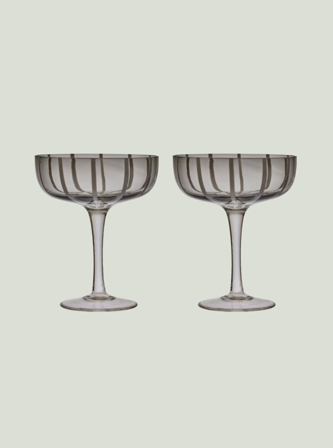 Kieliszek do wina Mizu Couple Grey OYOY - Zestaw 2 szt.