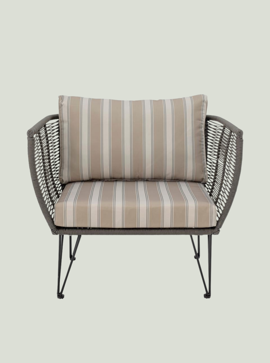 Fotel Mundo Lounge Chair Green Metal - Bloomingville 2 sztuki