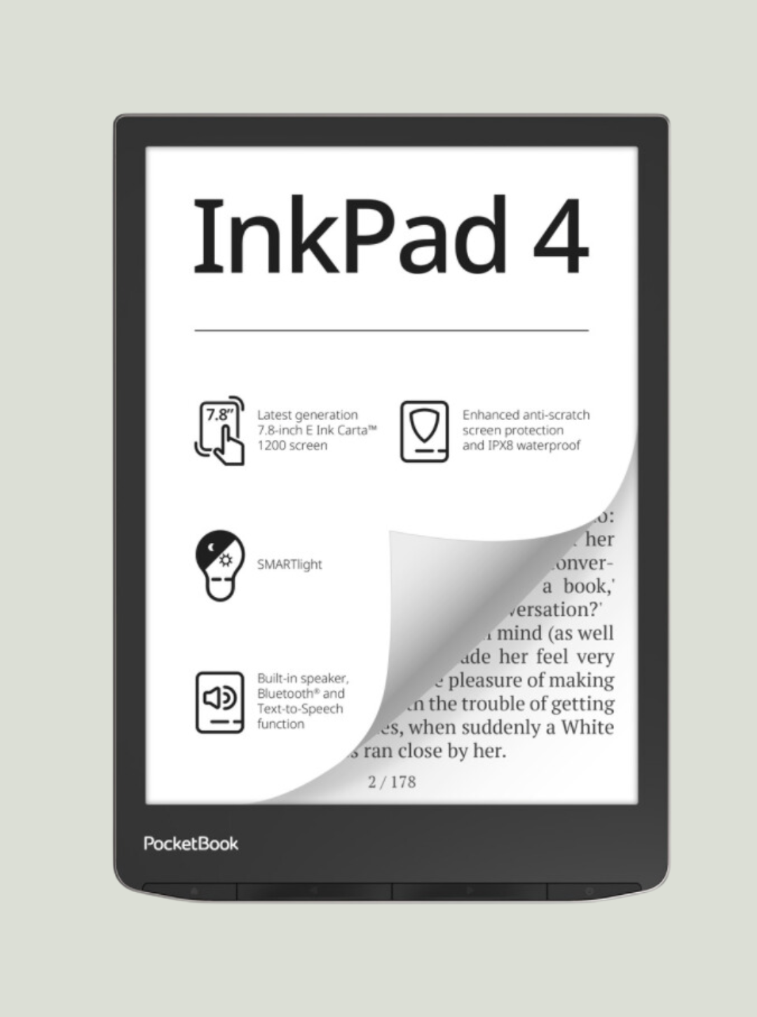 Czytnik eBook - Pocketbook InkPad 4 Silver
