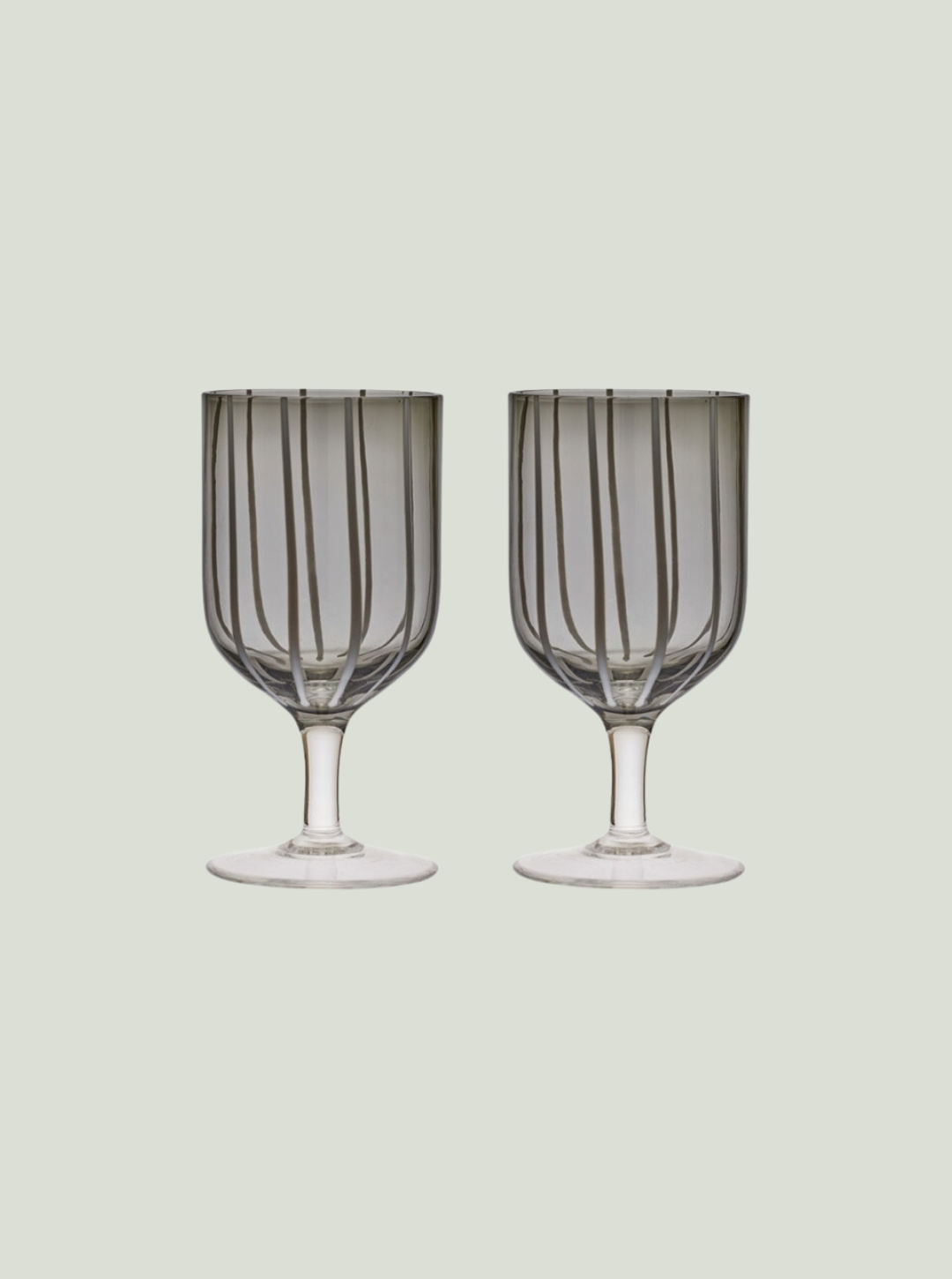 Kieliszek do wina Mizu Grey OYOY - Zestaw 2 szt.