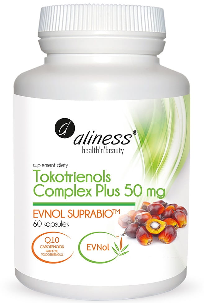 Tokotrienols Complex PLUS 50mg EVNOL SUPRABIO 60kaps Aliness