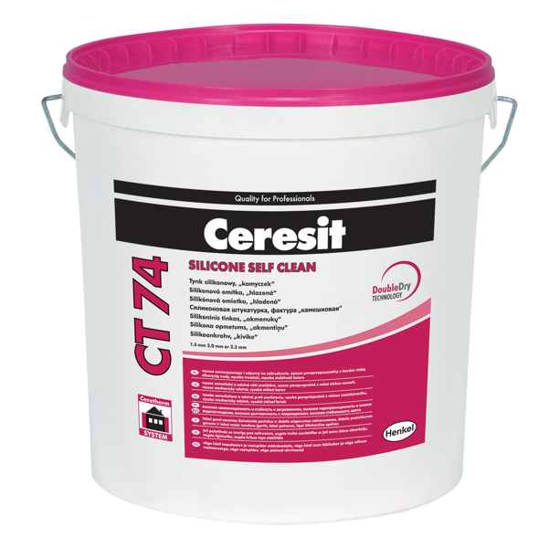 Tynk silikonowy Ceresit CT 74 biały