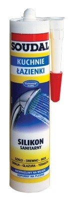 Silikon Sanitarny Soudal 280ml biały