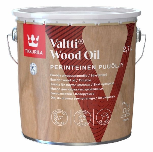 Tikkurila Valtti Wood Oil Akva 2,7L bezbarwny