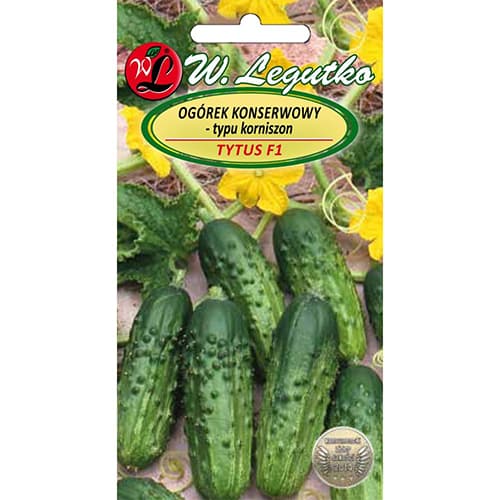 1 szt, Uborka cornichon Tytus F1 - Magok: Mod de ambalare: 3 g
