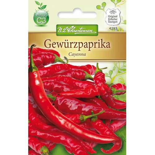 1 szt, Gewürzpaprika Cayenna - Samen: Ilość w opakowaniu: 1 Stück