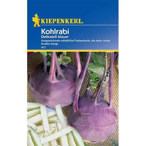 1 szt, Kohlrabi Delikatess blauer Kiepenkerl - Samen: Ilość w opakowaniu: 1 Stück