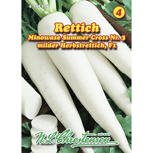 1 szt, Rettich Minowase Summer Cross Nr.3 - Samen: Ilość w opakowaniu: 1 Stück