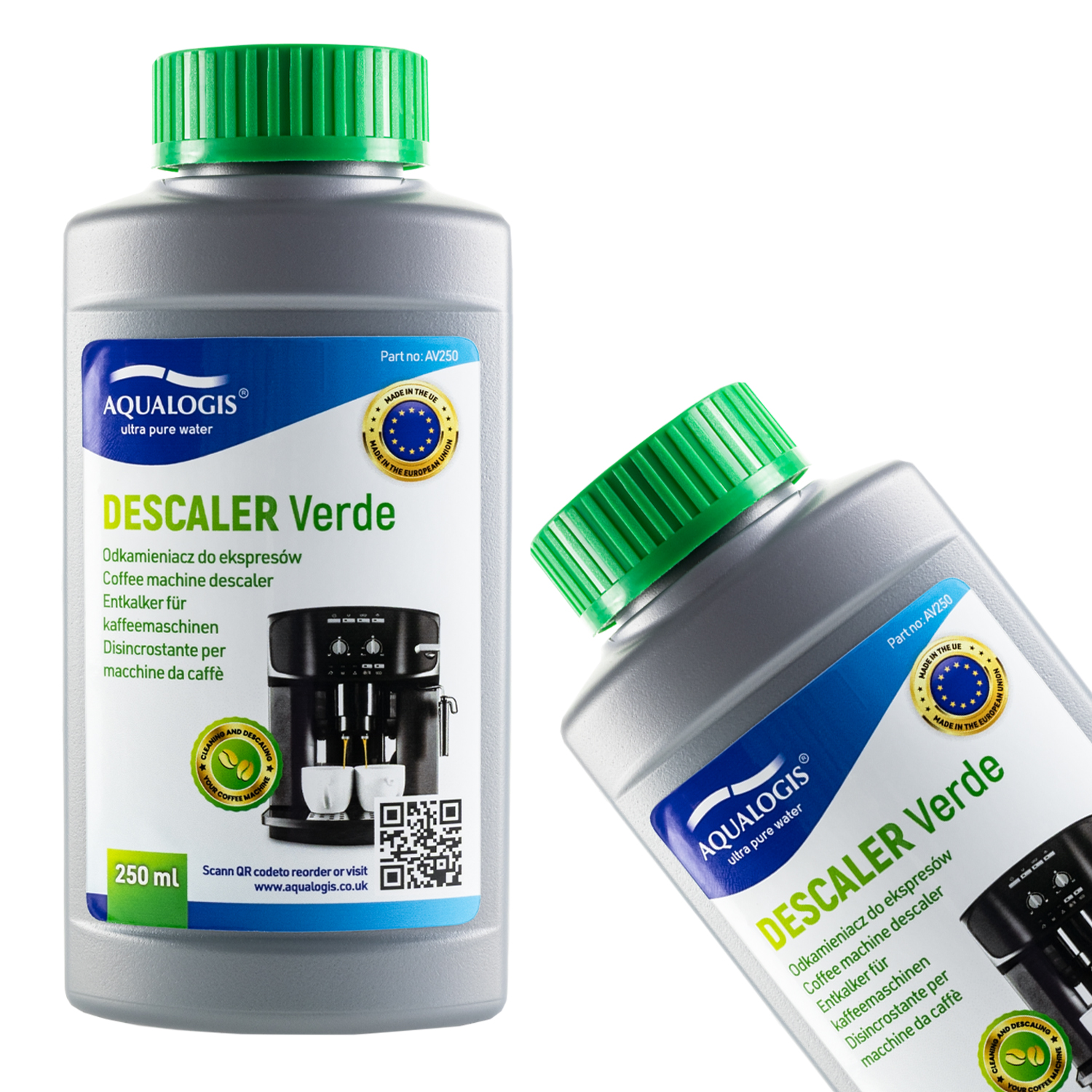 Aqualogis Verde Odkamieniacz do Ekspresów Saeco Philips Delonghi 250ml