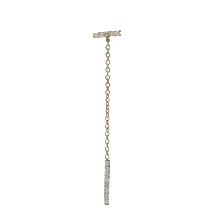 Kolczyki złote wiszące z cyrkoniami - wysyłka 24 h! - Mennica Skarbowa