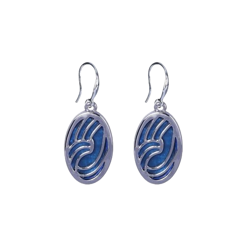 Kolczyki wiszące żywica niebieska - wysyłka 24 h! - Mennica Skarbowa