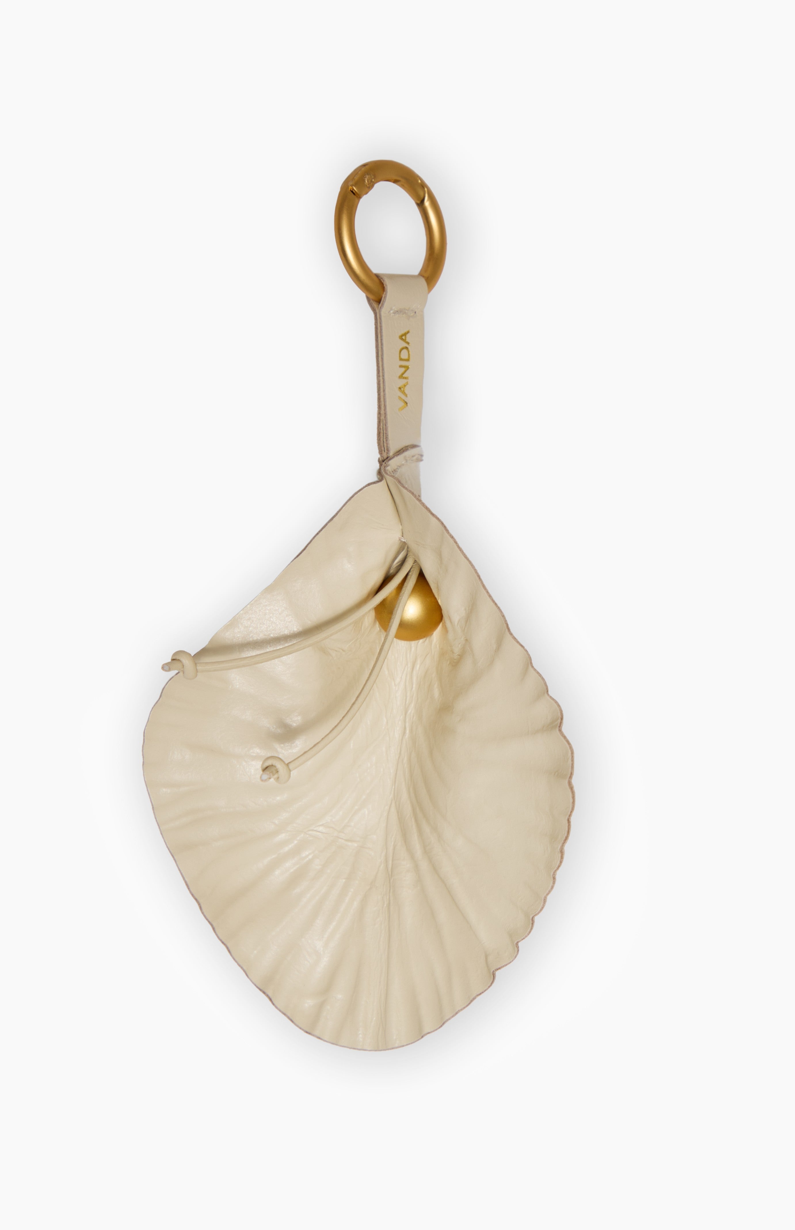 KEYCHAIN ORCHID IVORY - Vanda Novak