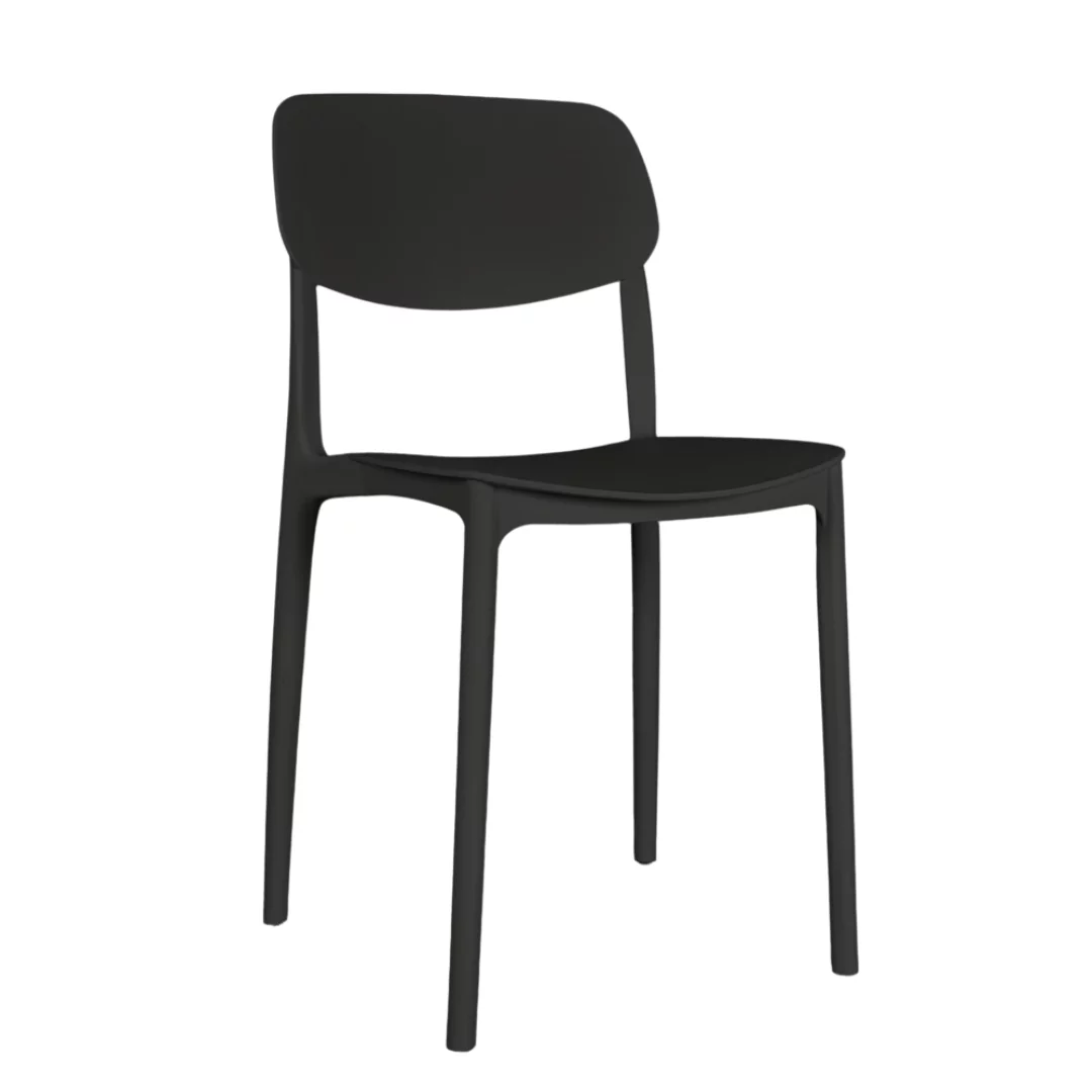 Krzesło kawiarniane restauracyjne Linea czarne