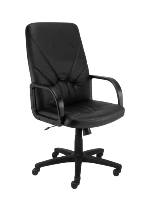 MANAGER fotel biurowy, eko-skóra, czarny