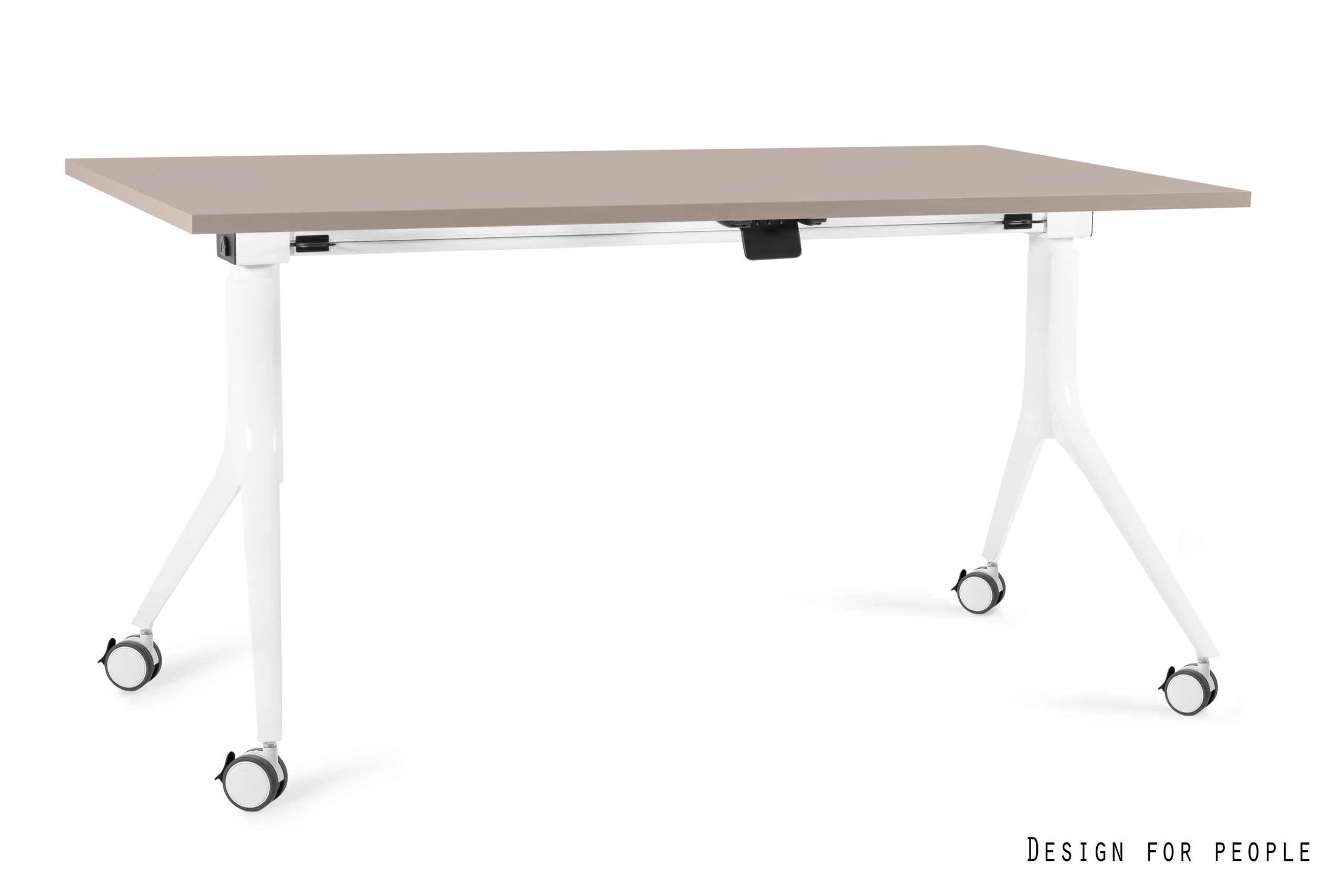 CARL stół mobilny składany, biały stelaż, blat 4 kolory