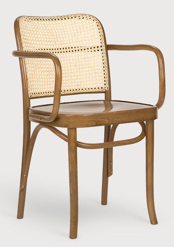 CLASSIC krzesło drewniane bukowe olejowane oparcie wyplot Paged ( B-8114 )