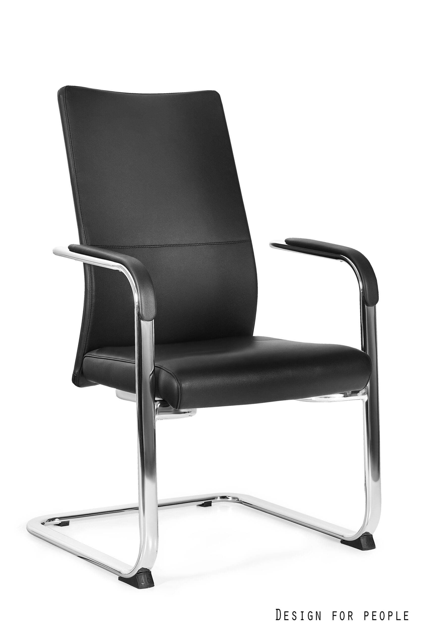 TRENT S fotel gabinetowy eko-skóra czarna