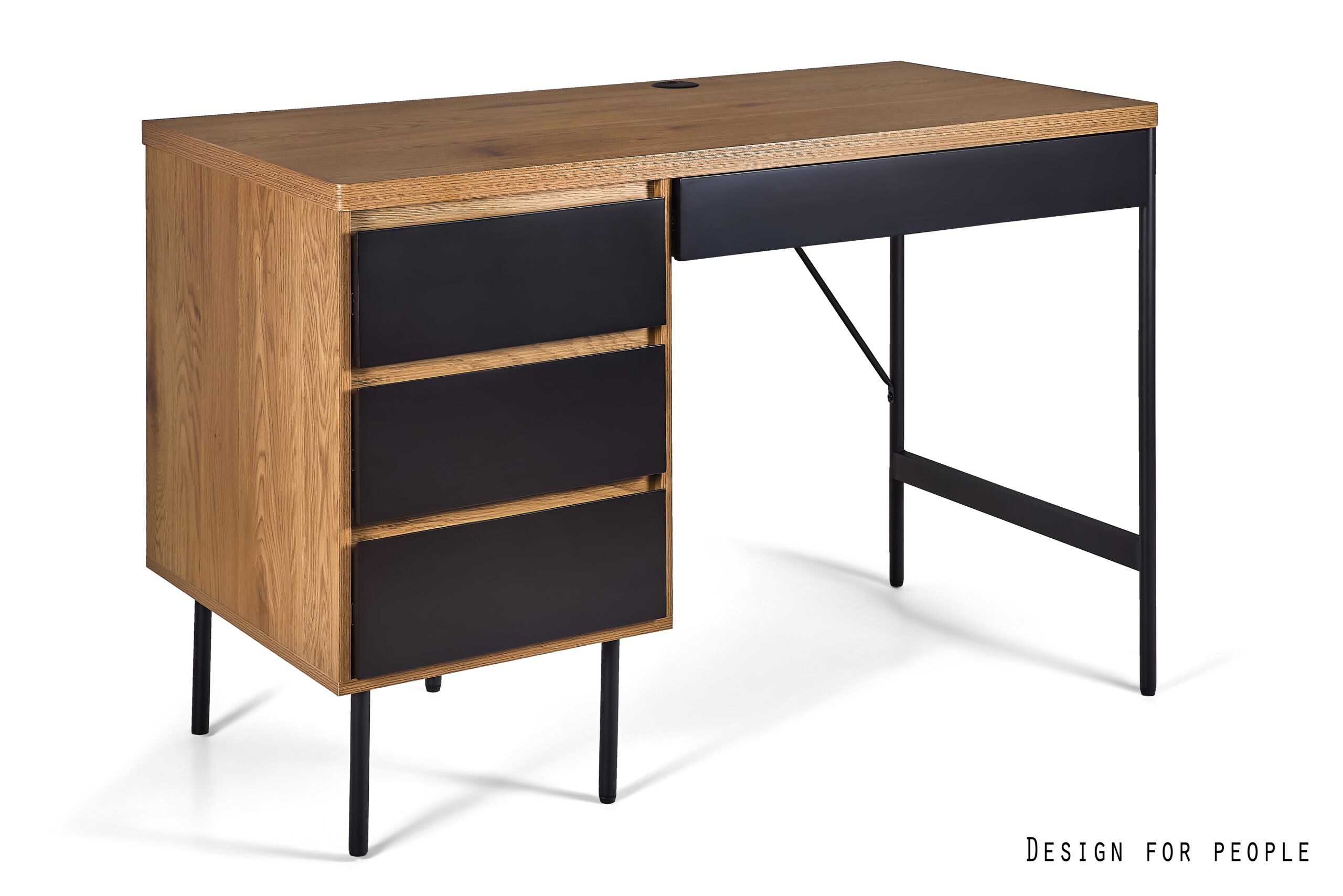 MATT biurko z szafką na 3 szuflady