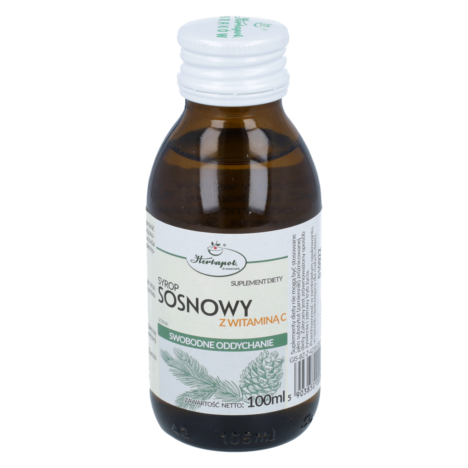 Herbapol kraków, syrop sosnowy z witaminą c, 100 ml