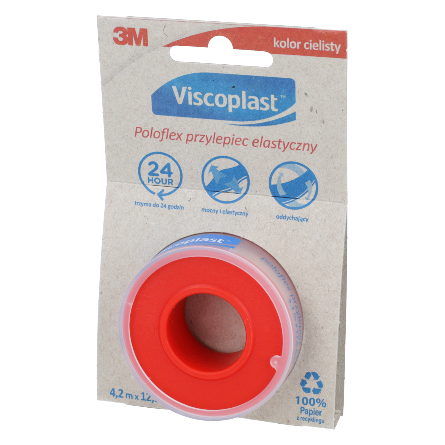 Viscoplast - przylepiec elastyczny 4,2 m x 12,5 mm, 1 sztuka