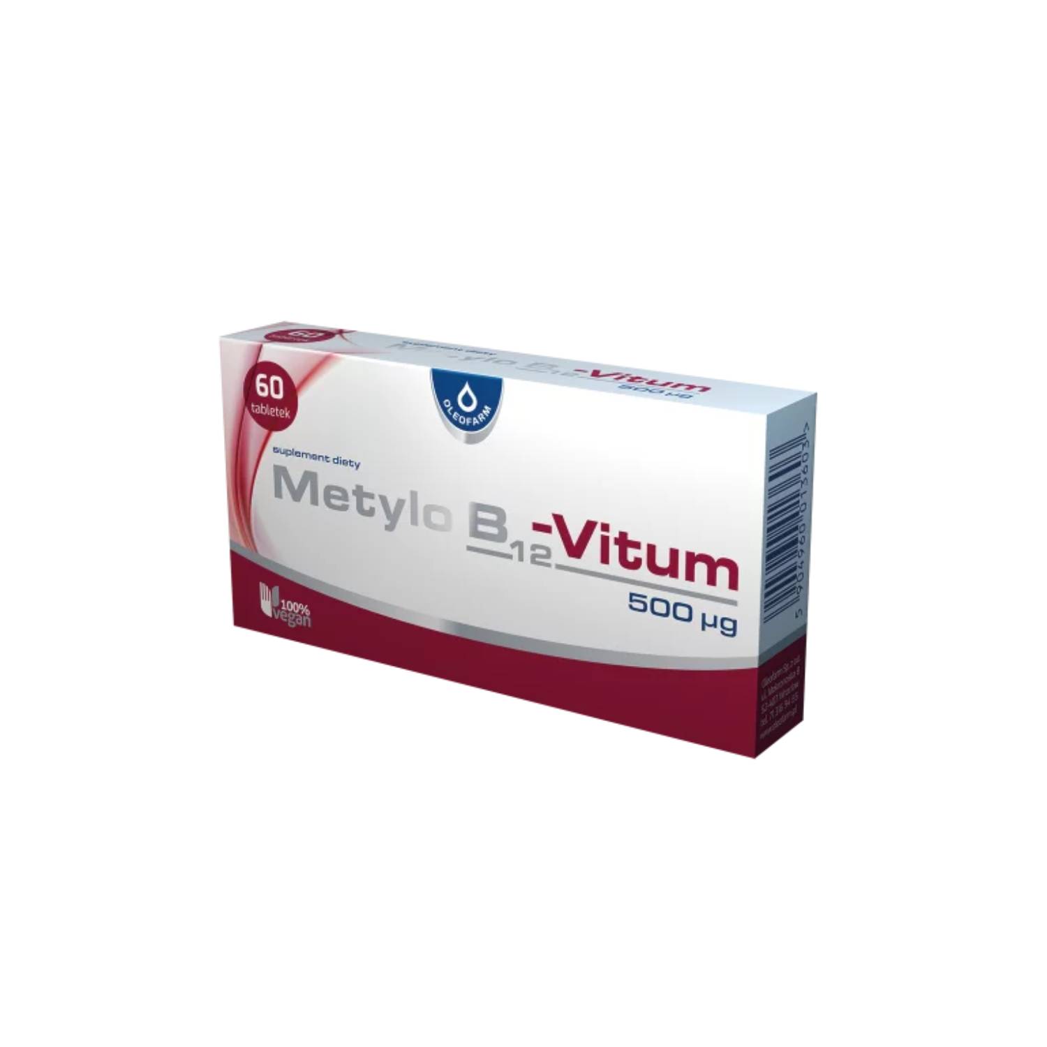 Metylo b12-vitum 500 mcg, 60 tabletek