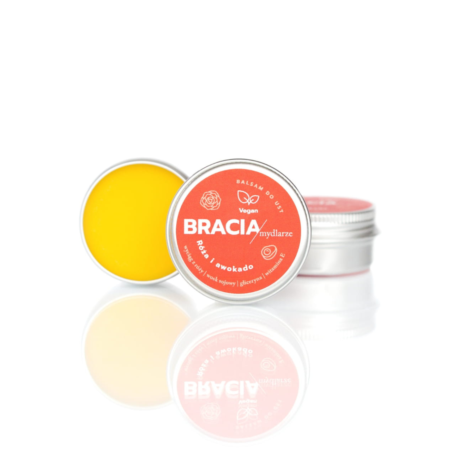 Bracia mydlarze - balsam do ust róża i avocado, 15 g