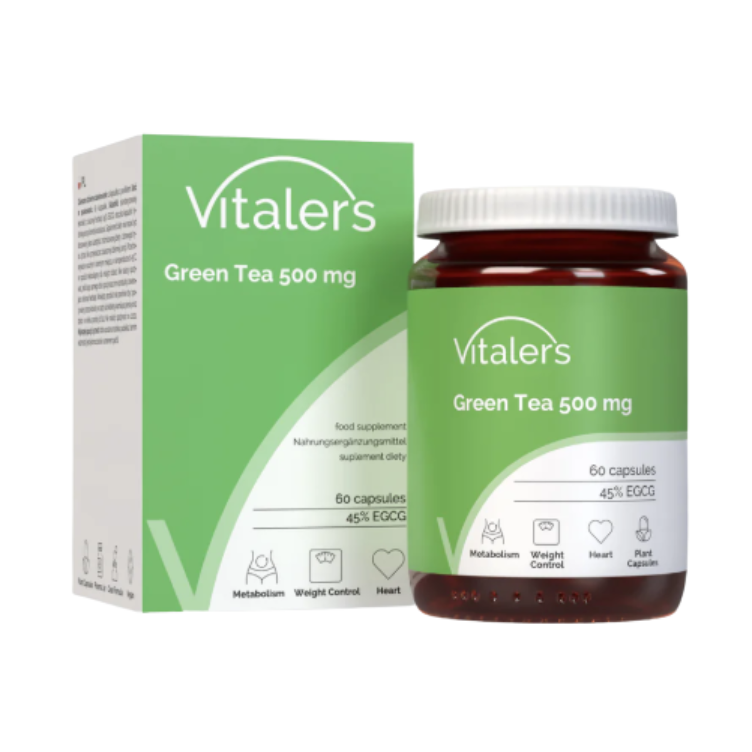Vitaler's zielona herbata 500 mg, 60 kapsułek