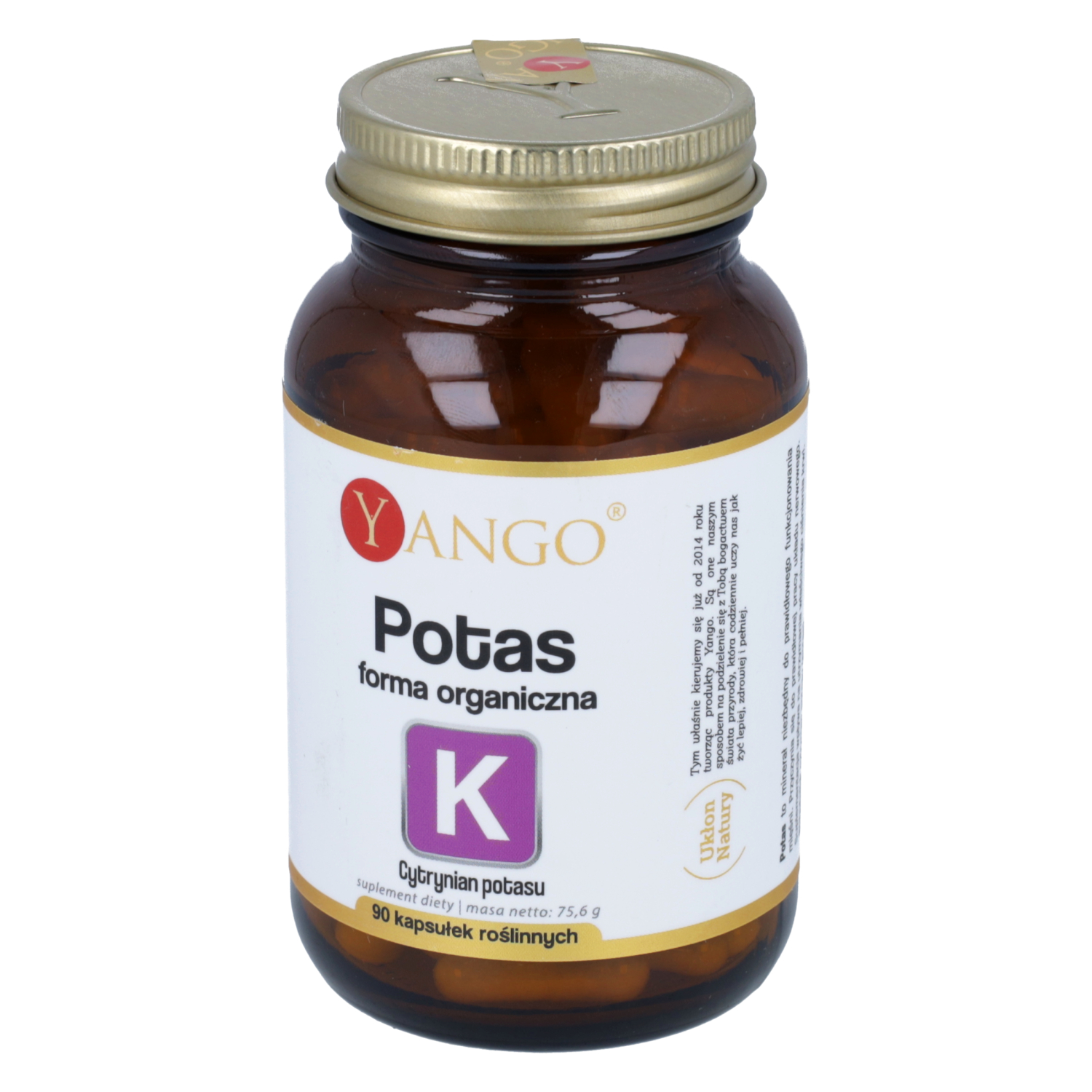 Yango potas forma organiczna, 90 kapsułek
