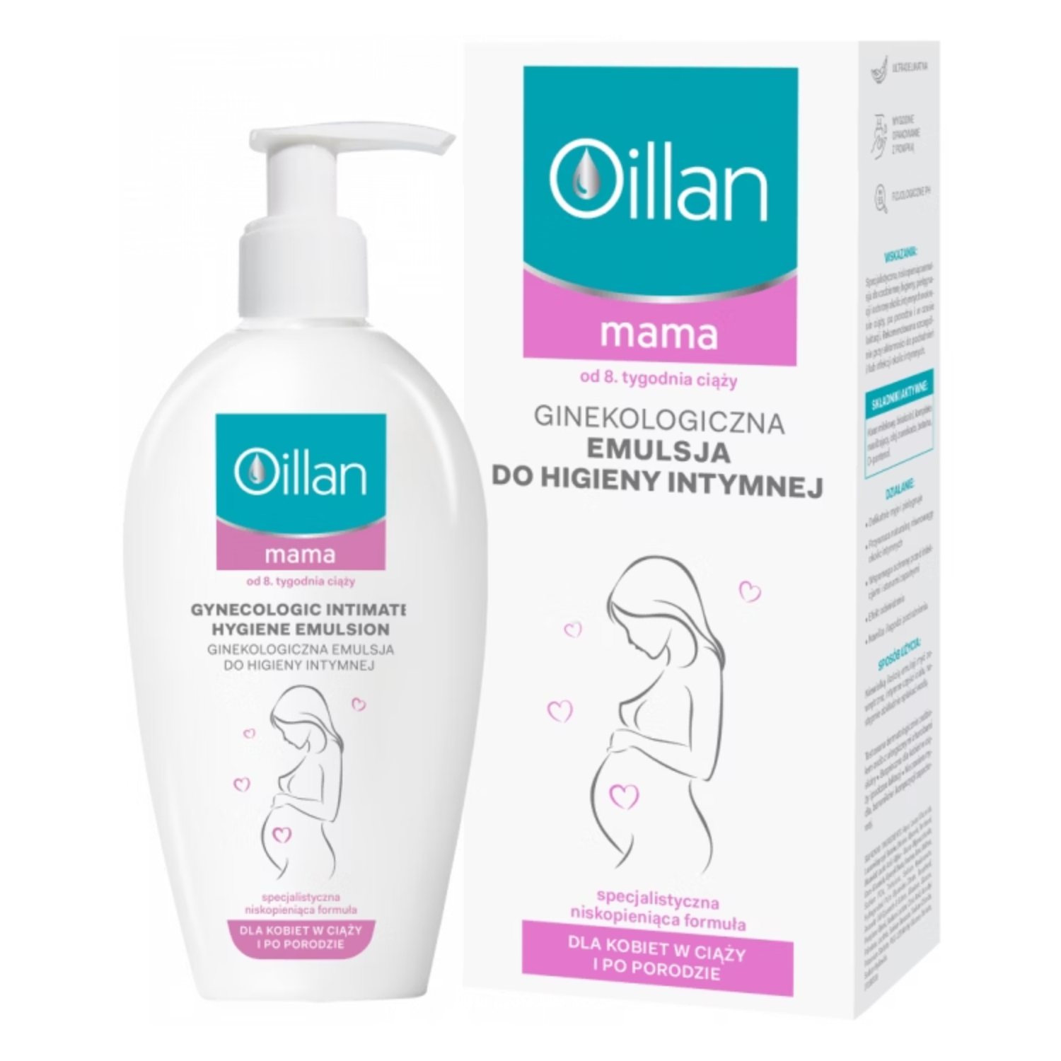 Oillan mama - ginekologiczna emulsja do higieny intymnej, 200 ml